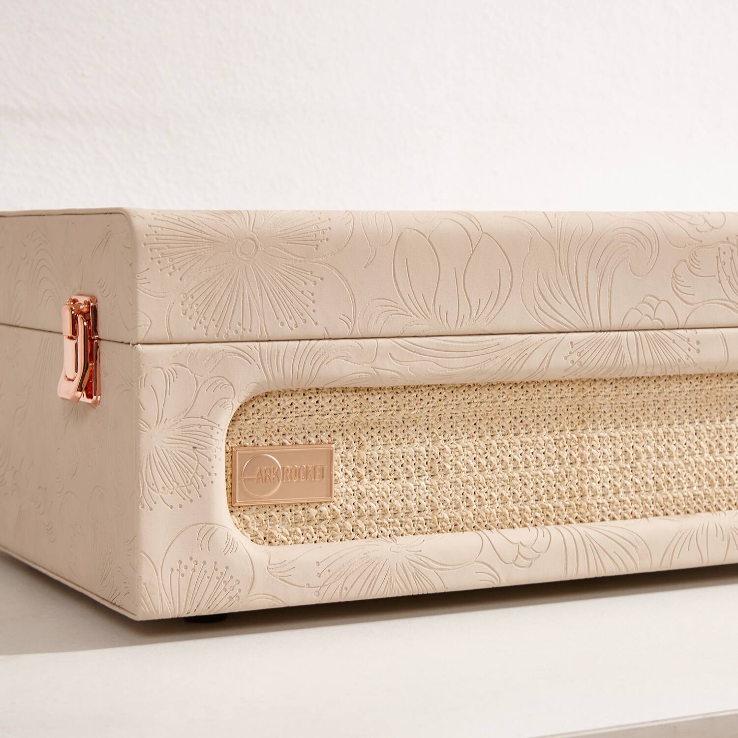 Alt View 1. Arkrocket - Arkrocket Coryphaeus Bluetooth Turntable Deluxe Edition Record Player(Flora Engraved) - Flora Engraved.