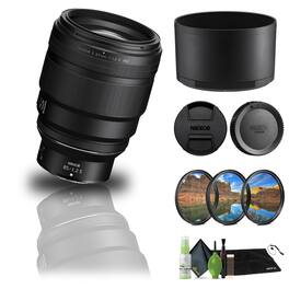 Nikon - NIKKOR Z 85mm f/1.2 S Standard Lens for Z Series Mirrorless Cameras - Bundle - Black