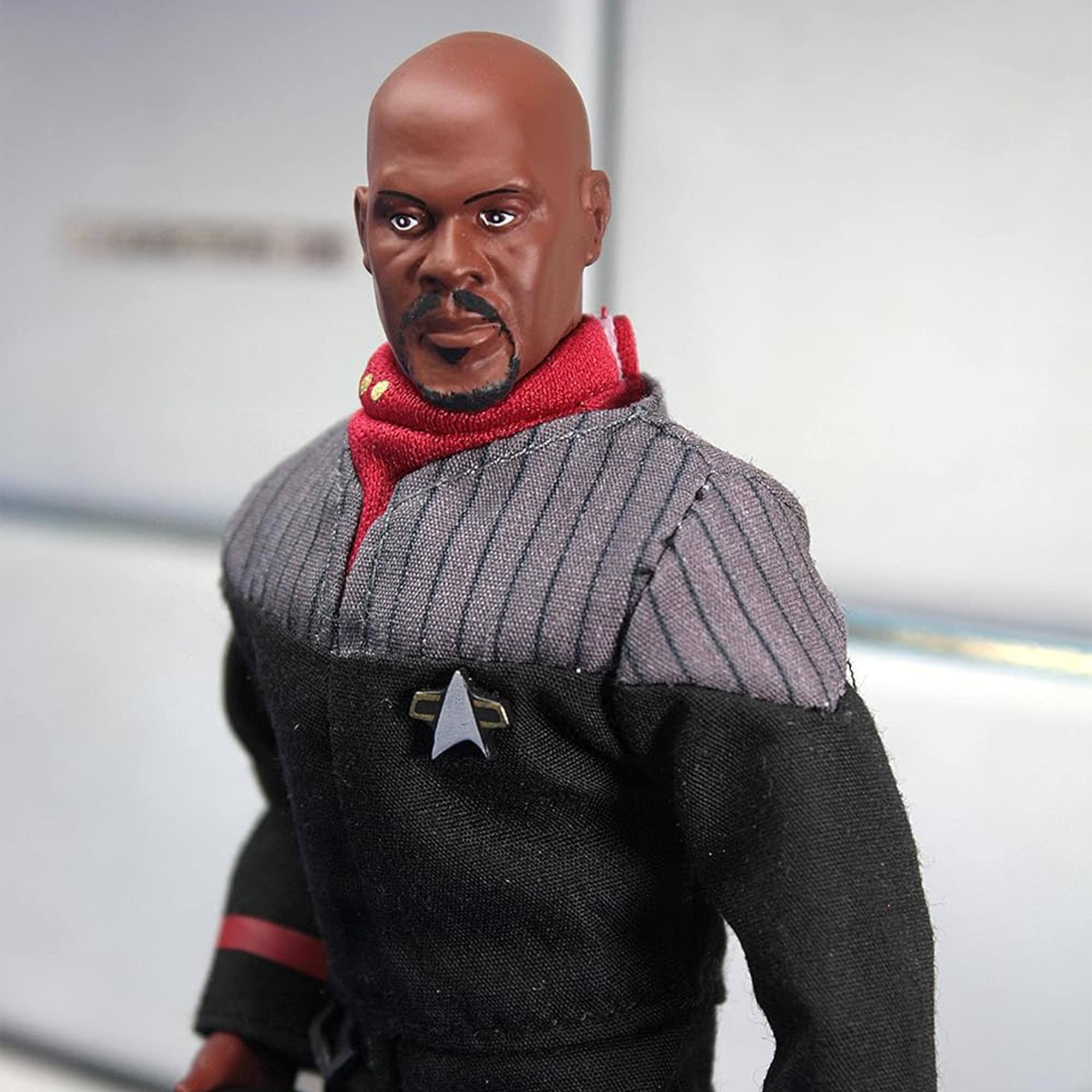 Alt View 5. Mego - Mego Star Trek Deep Space Nine Captain Sisko 8 Inch Action Figure - Black.