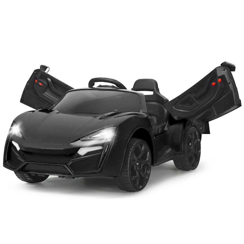 Alt View 1. SlickBlue - 12V Electric Ride-On Vehicle with 2.4G Remote Control and LED Lights - Black.