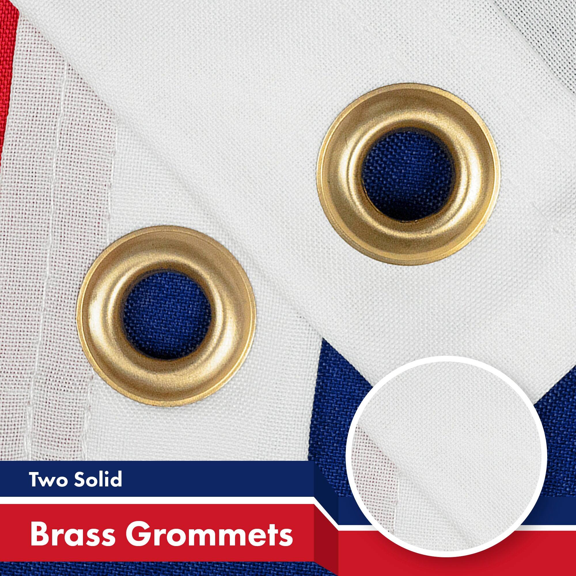 Two Solid Brass Grommets