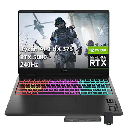 Ryzen AI 9 HX 375
RTX 5080
240Hz
OMEN
NVIDIA GEFORCE RTX