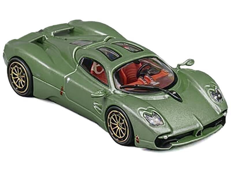 Alt View 1. CM Models - Pagani Utopia Green Metallic 1/64 Diecast Model Car by CM Models.