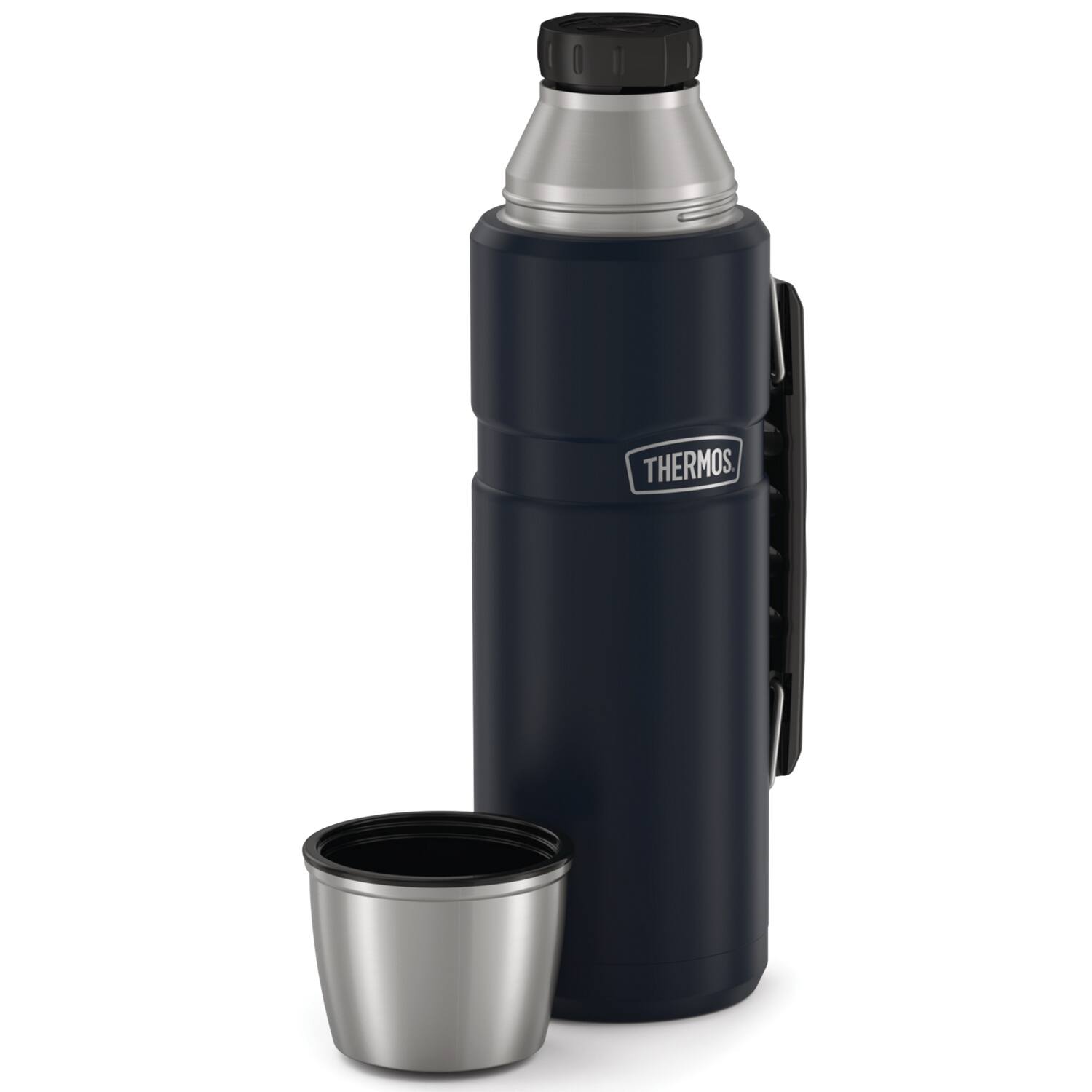 Alt View 5. Thermos - Stainless King Vacuum Insulated Stainless Steel Beverage Bottle 1.2 L - Matte Blue.