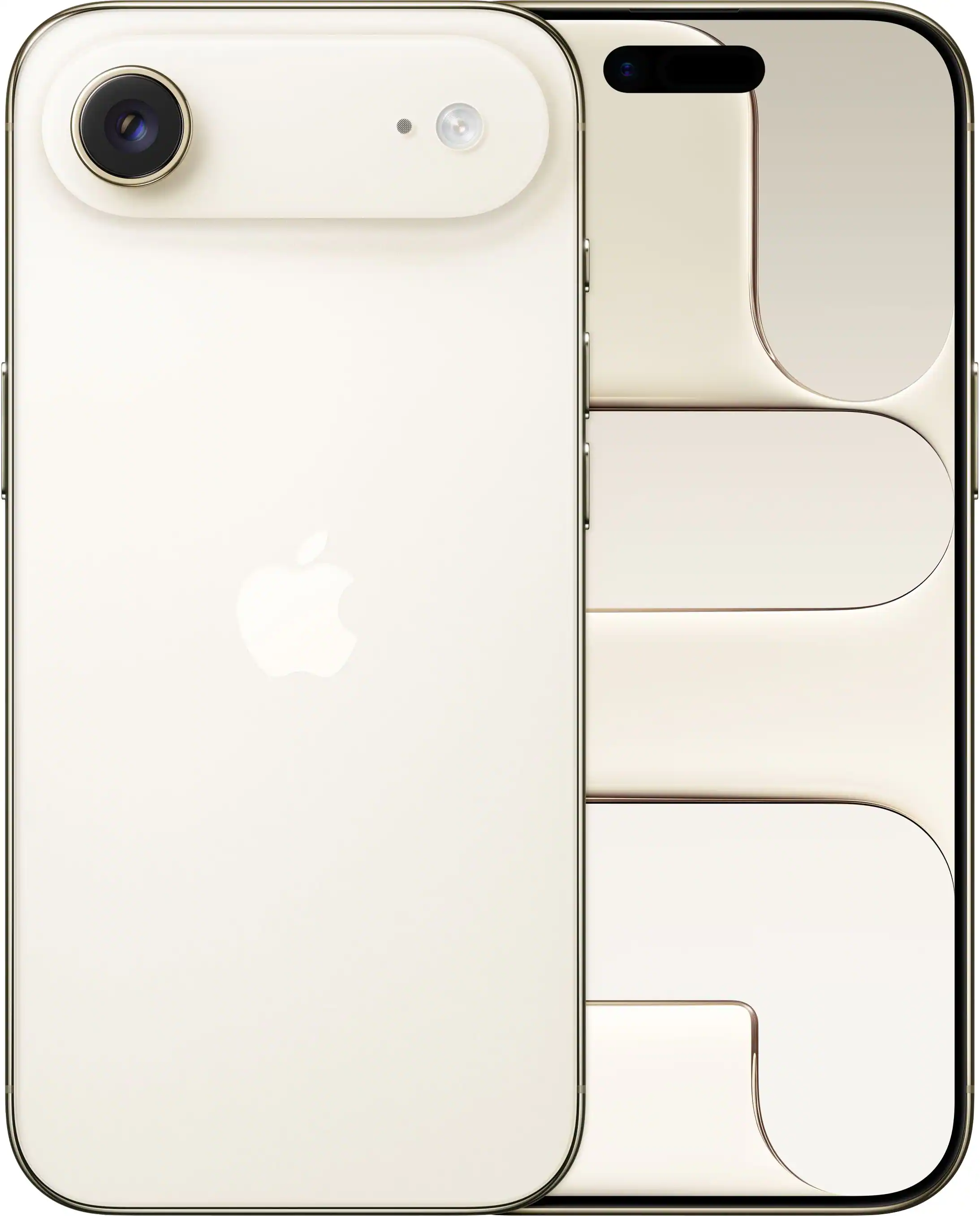 Front. Apple - iPhone Air 256GB - Light Gold.