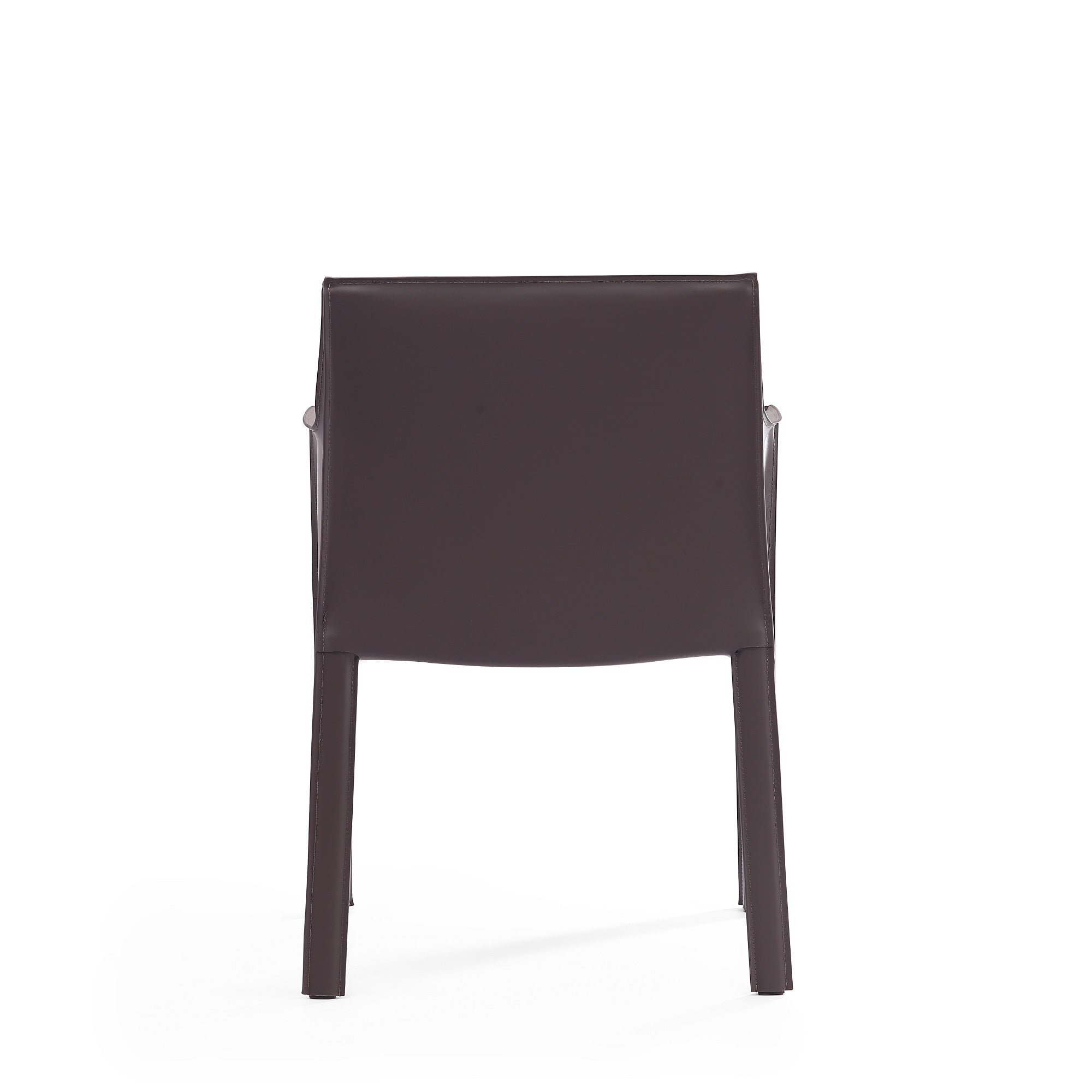 Alt View 3. Manhattan Comfort - Vogue Modern Vegan Leather Dining Chair - Set of 2 - Gray.