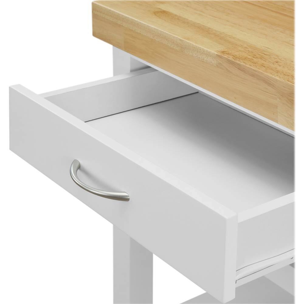 Alt View 15. Click Decor - Denver Kitchen Cart - White.