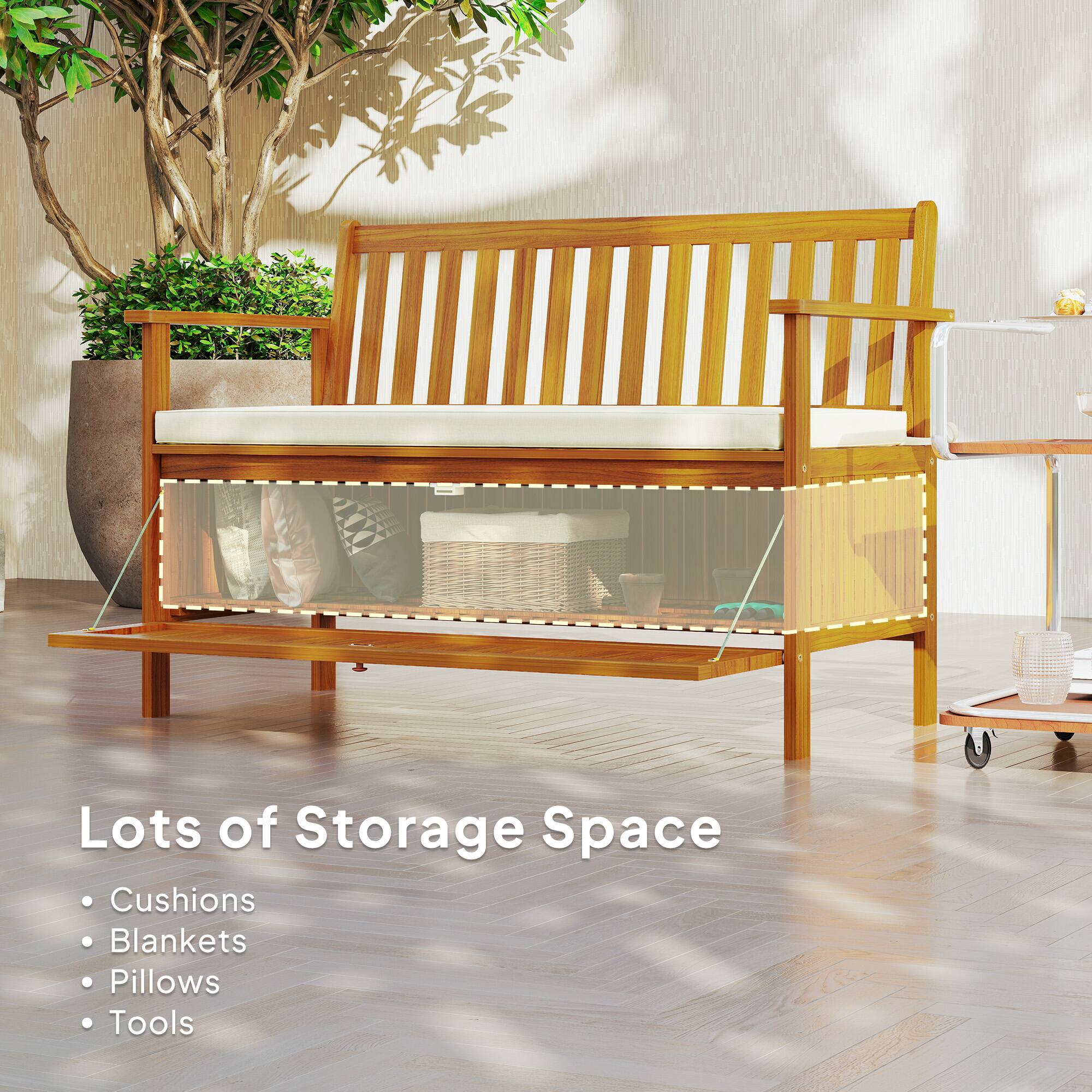 Lots of Storage Space

- Cushions
- Blankets
- Pillows
- Tools