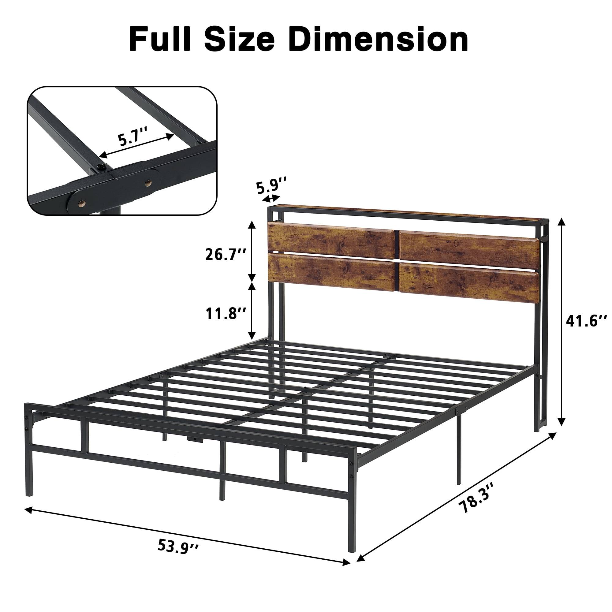 Full Size Dimension

- 5.7"
- 5.9"
- 26.7"
- 11.8"
- 41.6"
- 53.9"
- 78.3"