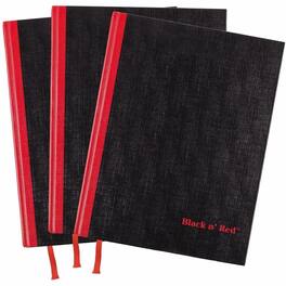 Black n' Red - Casebound Hardcover Notebook 3-pack