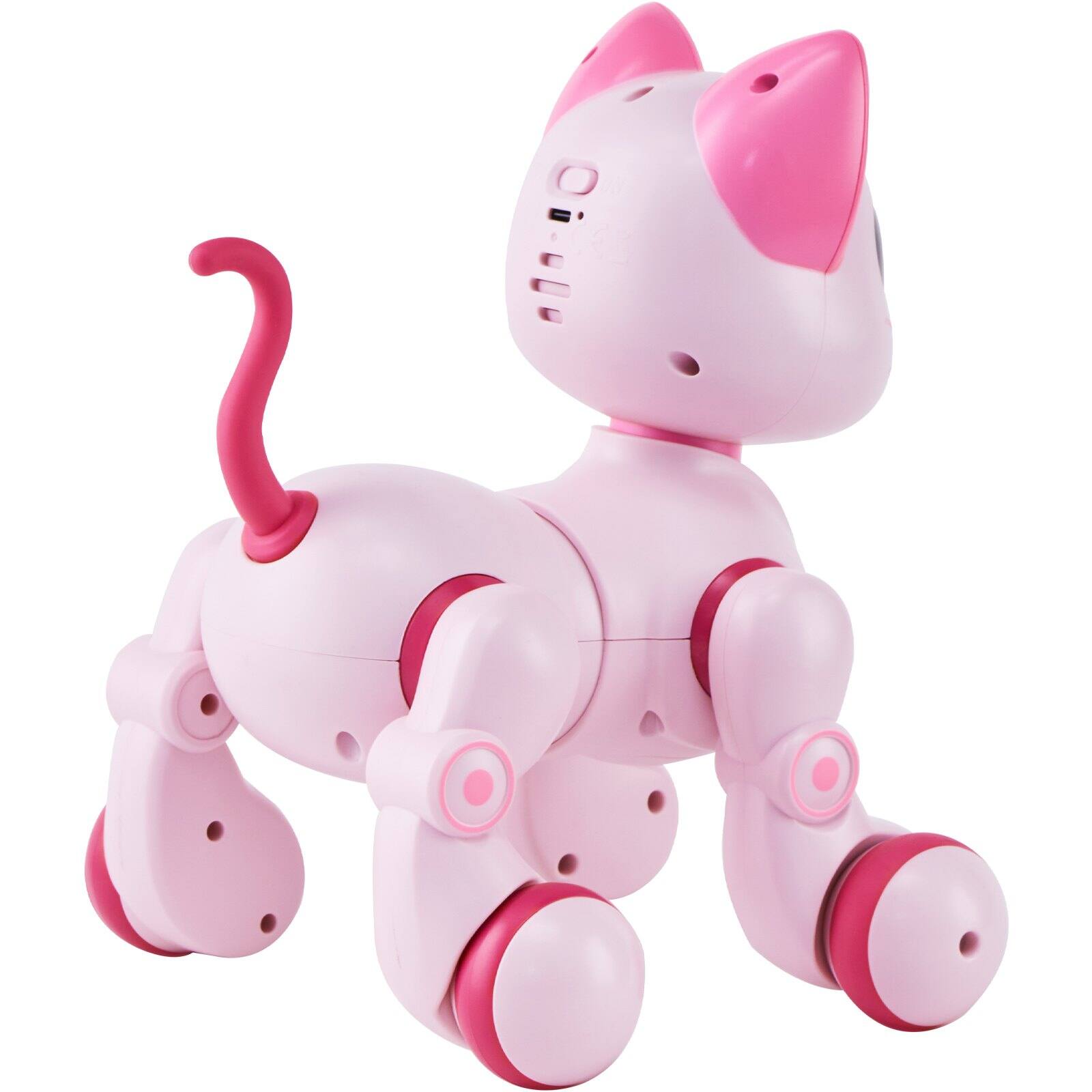 Alt View 10. Glintex - RC Cat Robot Smart Interactive Pet Toy, Remote Control Robotic Cat with Touch & Voice Control, Dancing Singing for Kids.