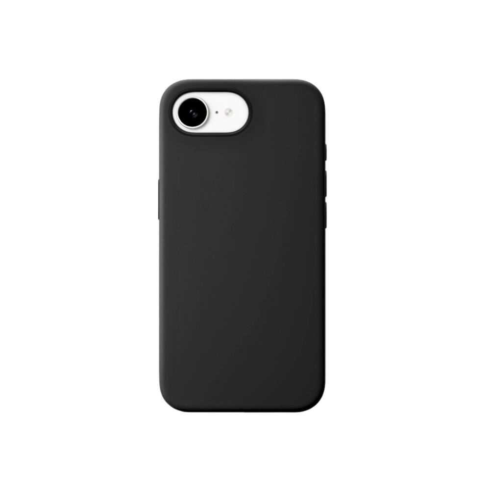 Alt View 2. Qixxronics - Qixxronics Black Silicone Phone Case Compatible with iPhone 16e Drop Protection Shockproof - Black.