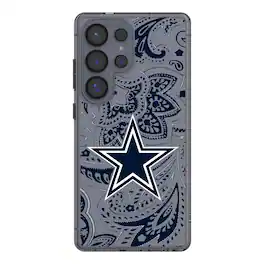 Keyscaper - NFL - Dallas Cowboys Galaxy Clear Paisley Design Case - S25 - Multicolor