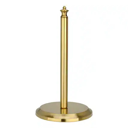 Front. Akicon - Akicon Paper Towel Holder Stand for Dining Room Table and Kitchen Countertop in Brushed Gold - Brushed Gold.