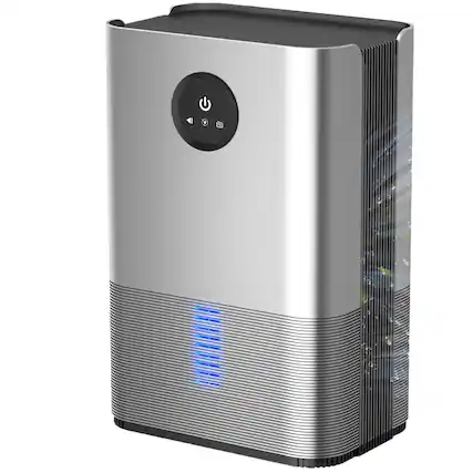 Front. Cluzine - Compact Dehumidifier with 34oz/day Capacity, Smart Humidity Control & Quiet Operation.