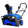 Front. Costway - 20" Electric Snow Thrower 120V 15Amp Snow Blower w/180° Rotatable Chute 2 Lights - Blue.