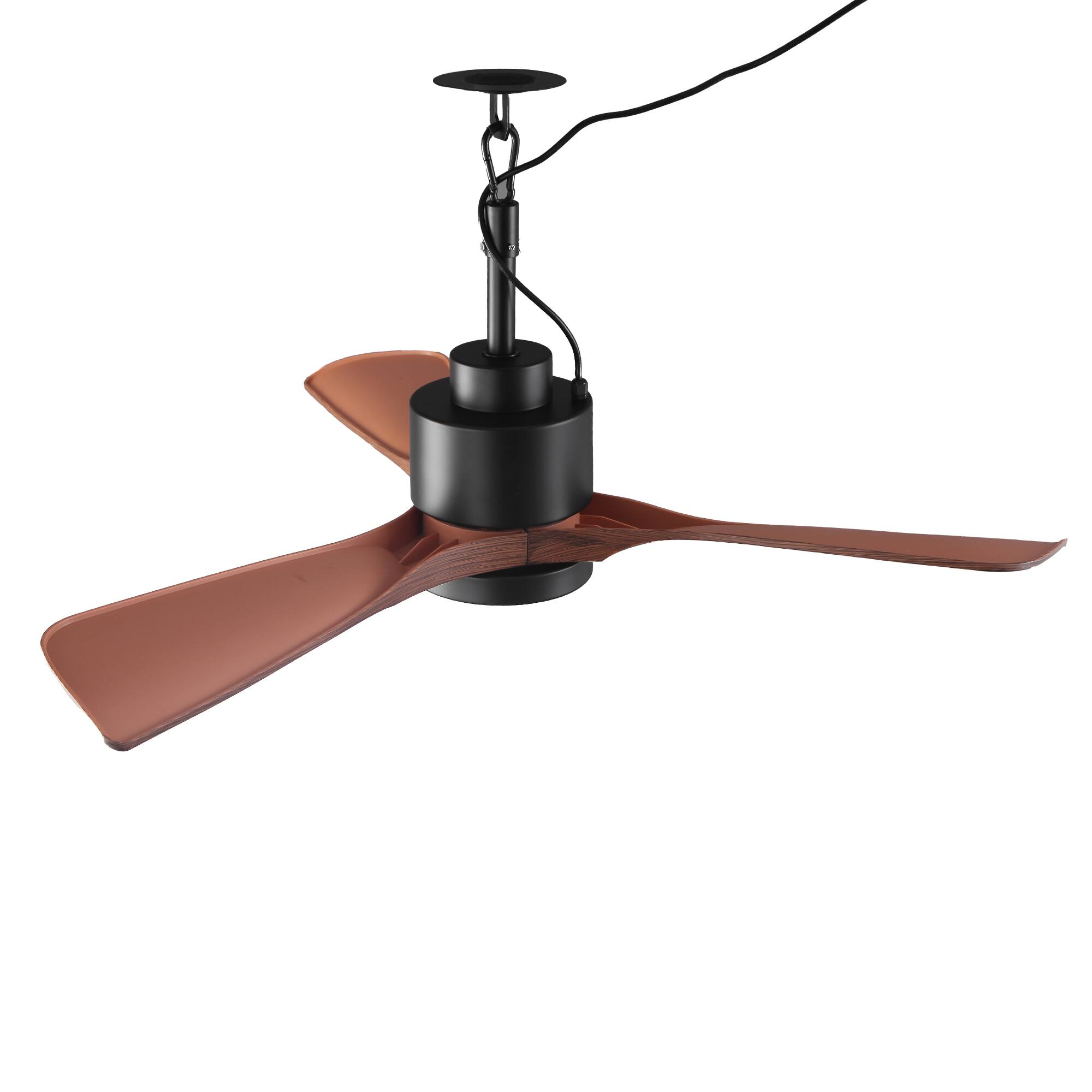 Alt View 2. Vaczon - 42 In. Traditional Waterproof Wet-Rated Outdoor Ceiling Fan with Light, Remote and App Control - Brown.