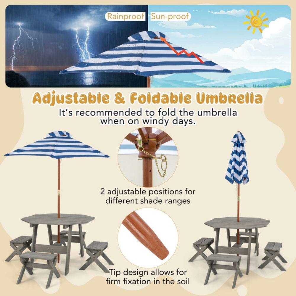 Rainproof Sun-proof Adjustable & Foldable Umbrella

It's recommended to fold the umbrella when on windy days.

2 adjustable positions for different shade ranges

Tip design allows for firm fixation in the soil