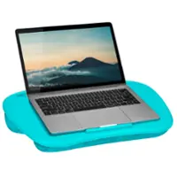 LapGear - MyDesk Lap Desk for 15.6" Laptop - Turquoise - Front_Zoom