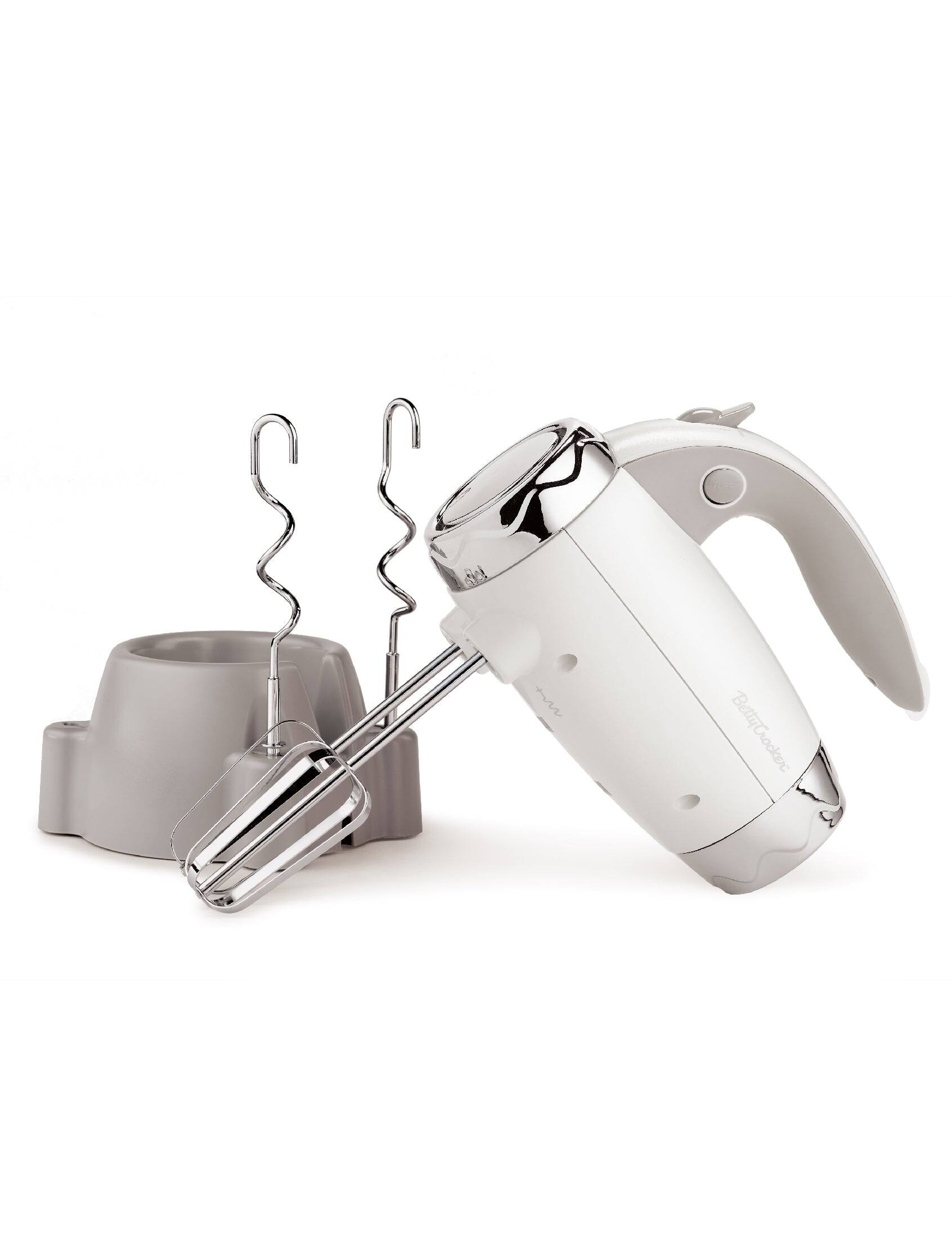 Front. Betty Crocker - Betty Crocker Hand Mixer 7 Speed, 250 Watt, White - WHITE.