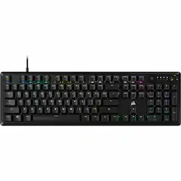 CORSAIR - K70 CORE Gaming Keyboard - Cable Connectivity - Full-size - USB 3.1 Type A Interface - RGB LED - 104 Key(s) - Black