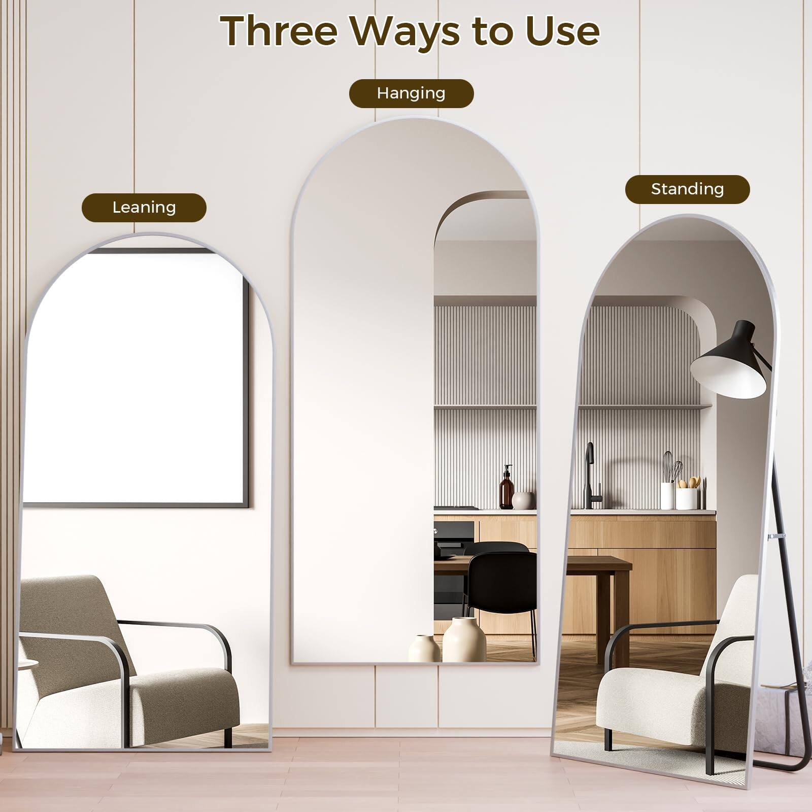 Three Ways to Use

Hanging

Leaning

Standing