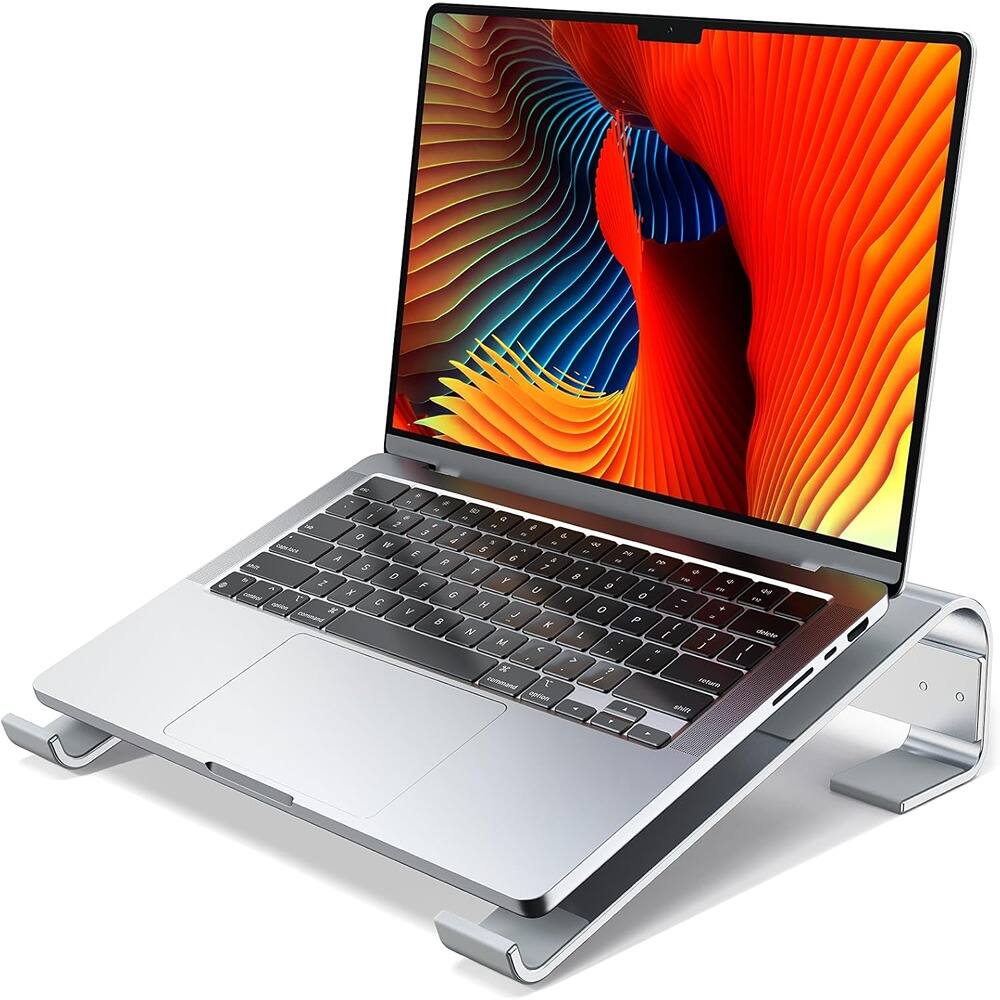 ACJPR - Aluminum Laptop Stand, Ergonomic Riser, 10–17.3" Laptops - Silver