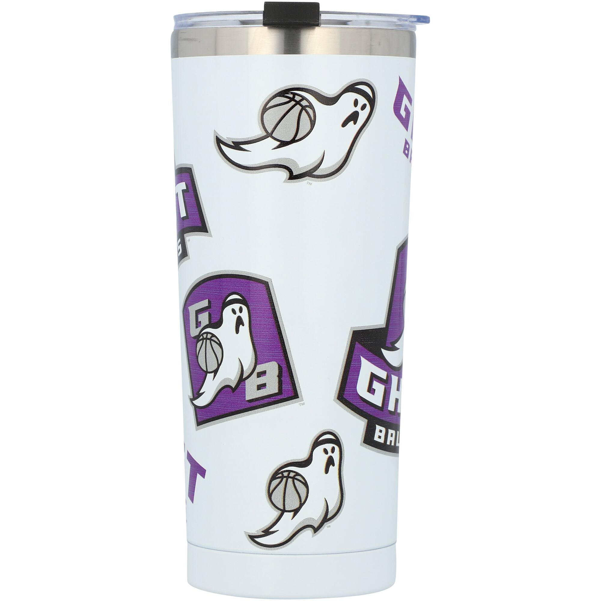Alt View 1. Indigo Falls - Ghost Ballers 24oz. Classic Tumbler - Multicolor.