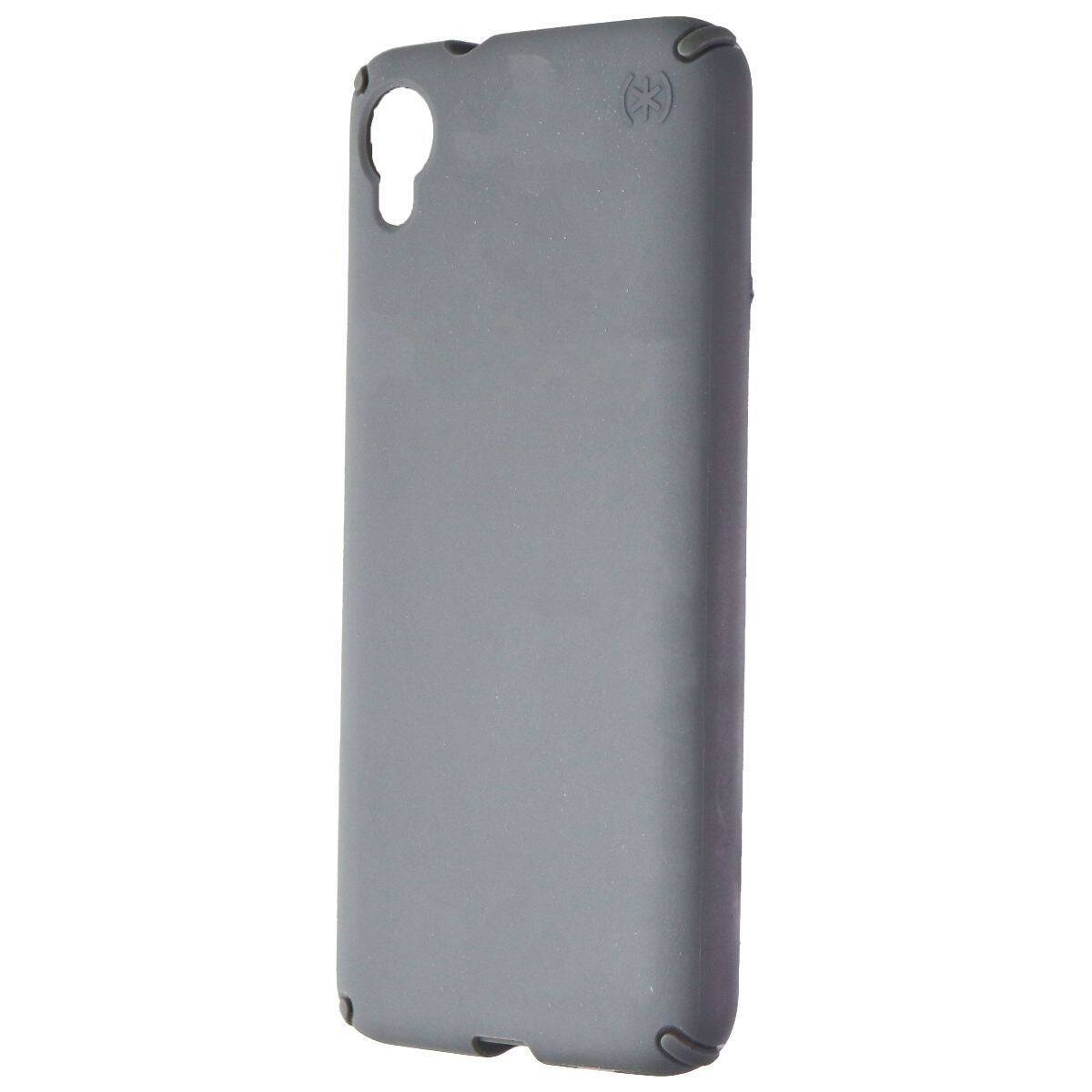 Angle. Speck - Speck Presidio Lite Soft Gel Case for Motorola Moto E6 - Grey - Grey.
