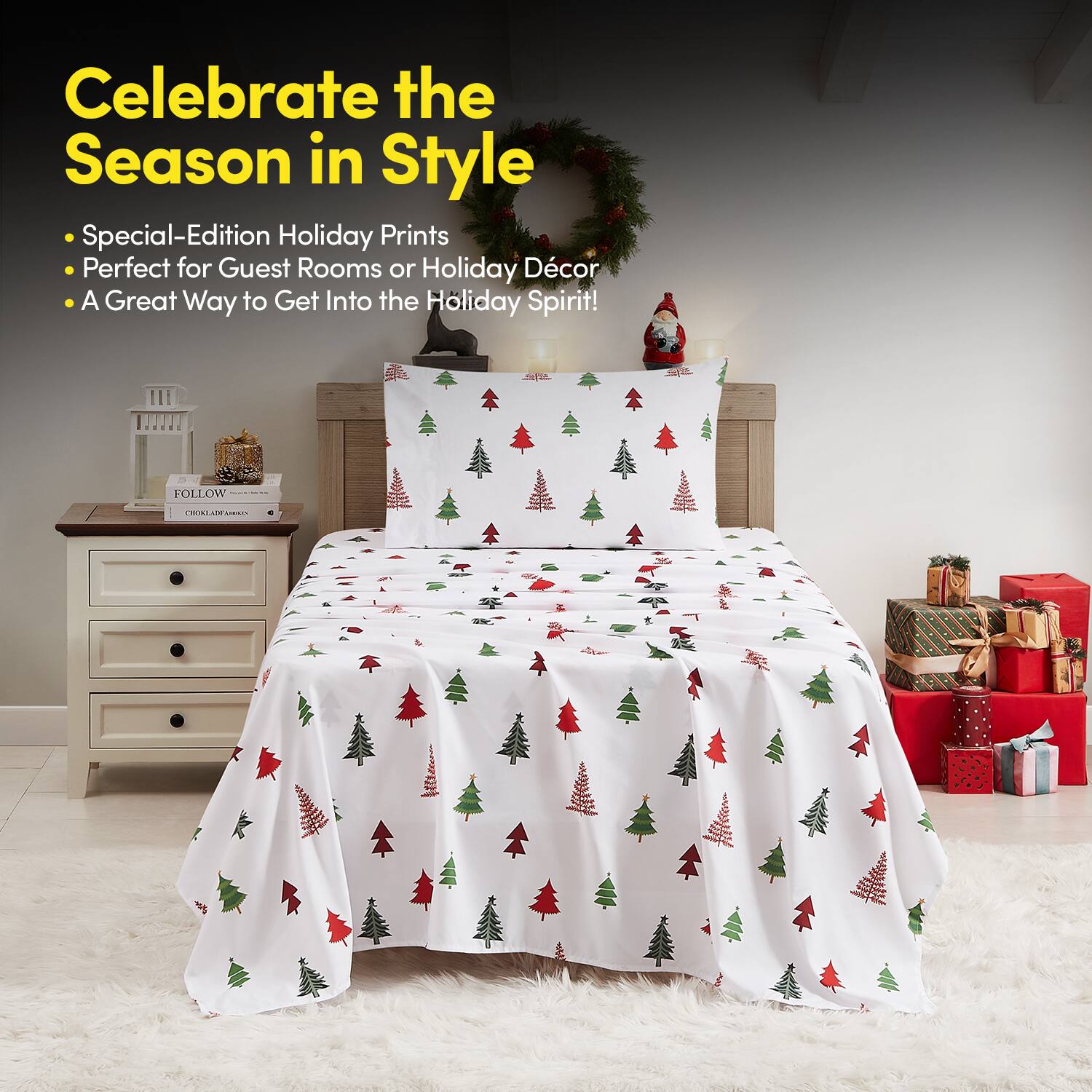 Celebrate the Season in Style

- Special-Edition Holiday Prints
- Perfect for Guest Rooms or Holiday Décor
- A Great Way to Get Into the Holiday Spirit!

FOLLOW