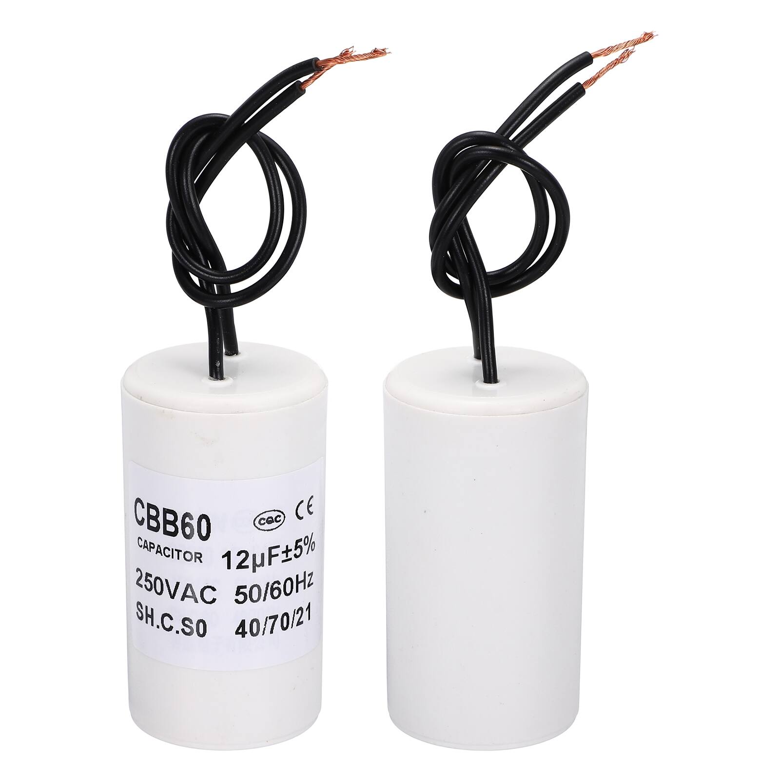CBB60 CAPACITOR 12µF±5% 250VAC 50/60Hz SH.C.SO 40/70/21