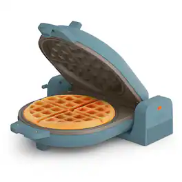 Bella - Fits-anywhere Kitchenware: Flip & Store Belgian Waffle Maker - Surf