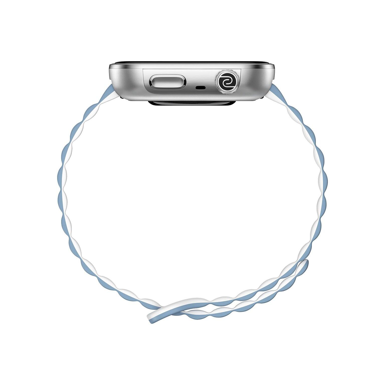 Left. Noise - Pro 6 Max Smartwatch with Intelligent AI and Endless AI Watch Faces - Blue.