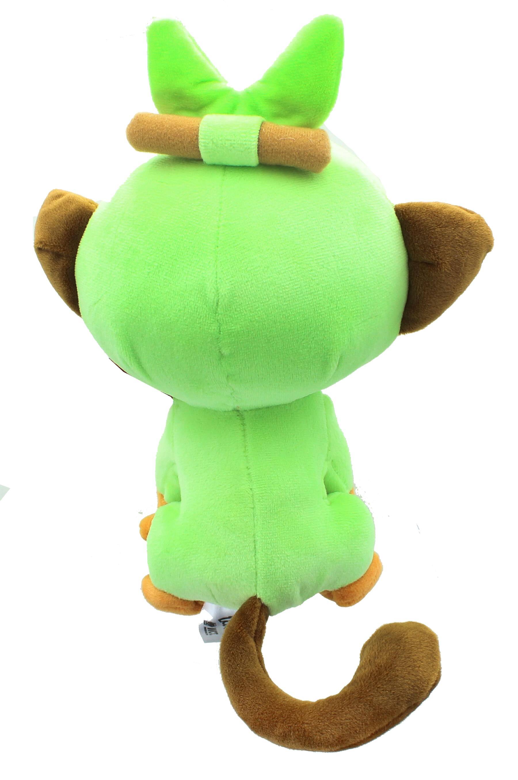 Alt View 1. Pokémon - Pokémon Sword & Shield 8 Inch Collectible Plush | Grookey - Green.