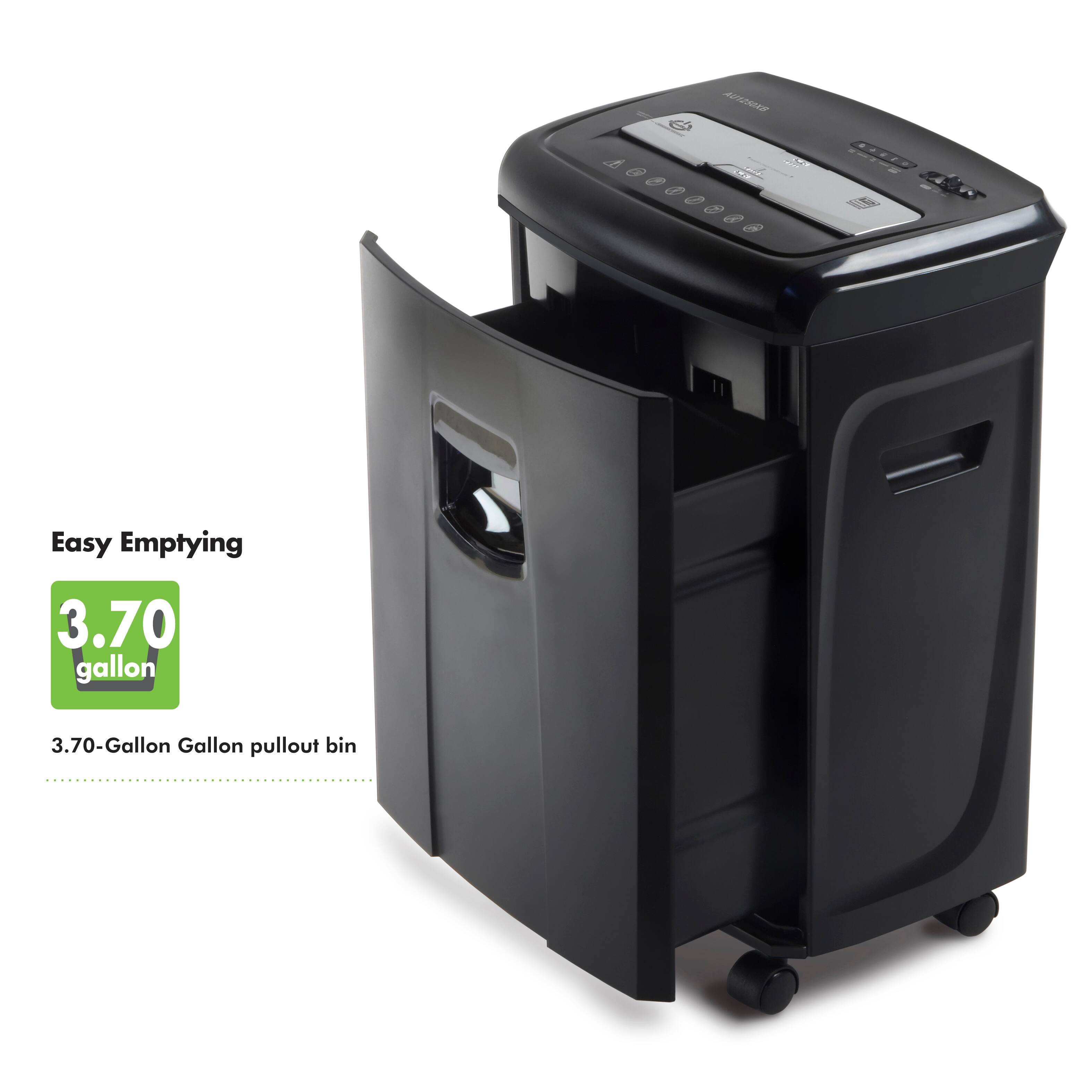 Easy Emptying  
3.70 gallon  
3.70-Gallon pullout bin
