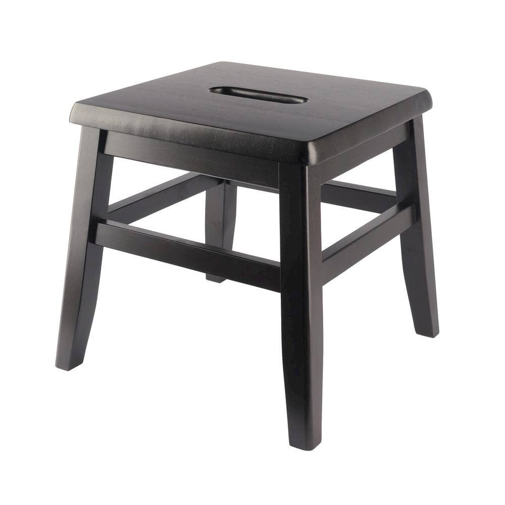 Back. FurniFact - 2-PC Conductor Stool Set - Coffee.