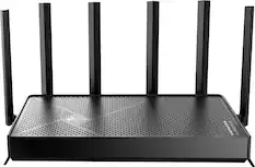 Front. TP-Link - Archer BE9700 Tri-Band Wi-Fi 7 Router - Black.