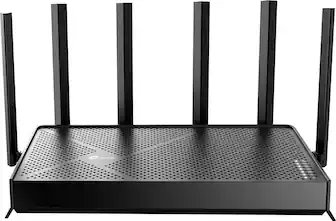 Front. TP-Link - Archer BE9700 Tri-Band Wi-Fi 7 Router - Black.