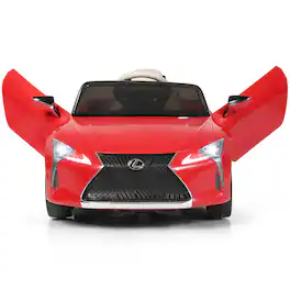 Costway - 12V Kids Ride on Car Lexus LC500 Licensed Remote Control Electric Vehicle - Red