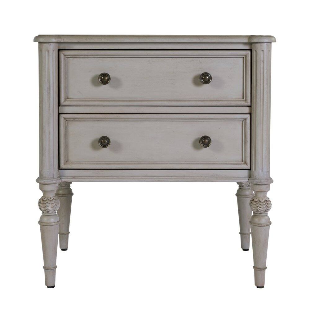 Back. Butler Specialty - Ginny 25 in. W Rectangular Wood 2 Drawer Accent Chest - Grey.