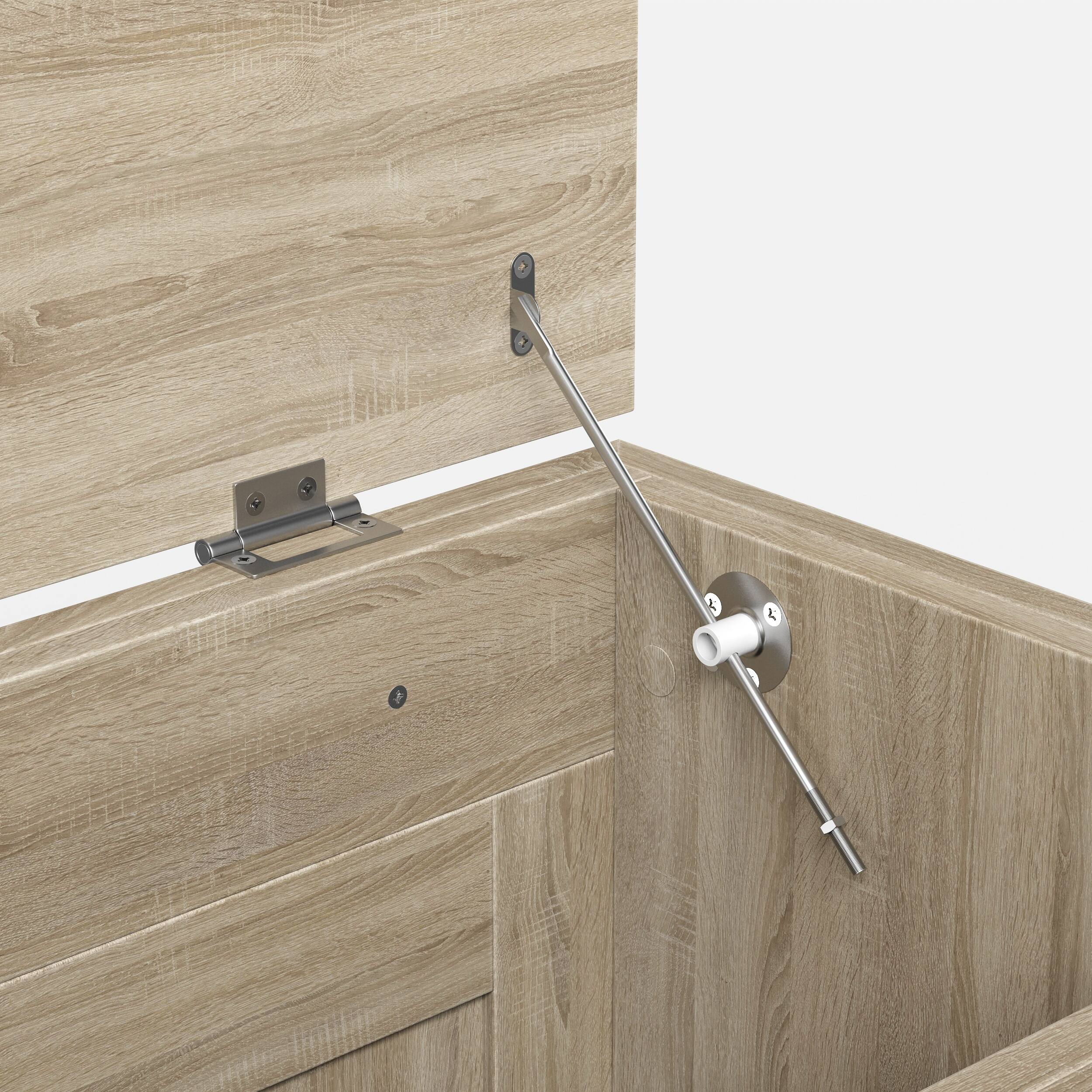 Alt View 9. Famapy - Smart Lift TV Cabinet for Up to 50 Inch TV, Remote Control Media Console with Hidden Storage Entertainment Center - Wooden.