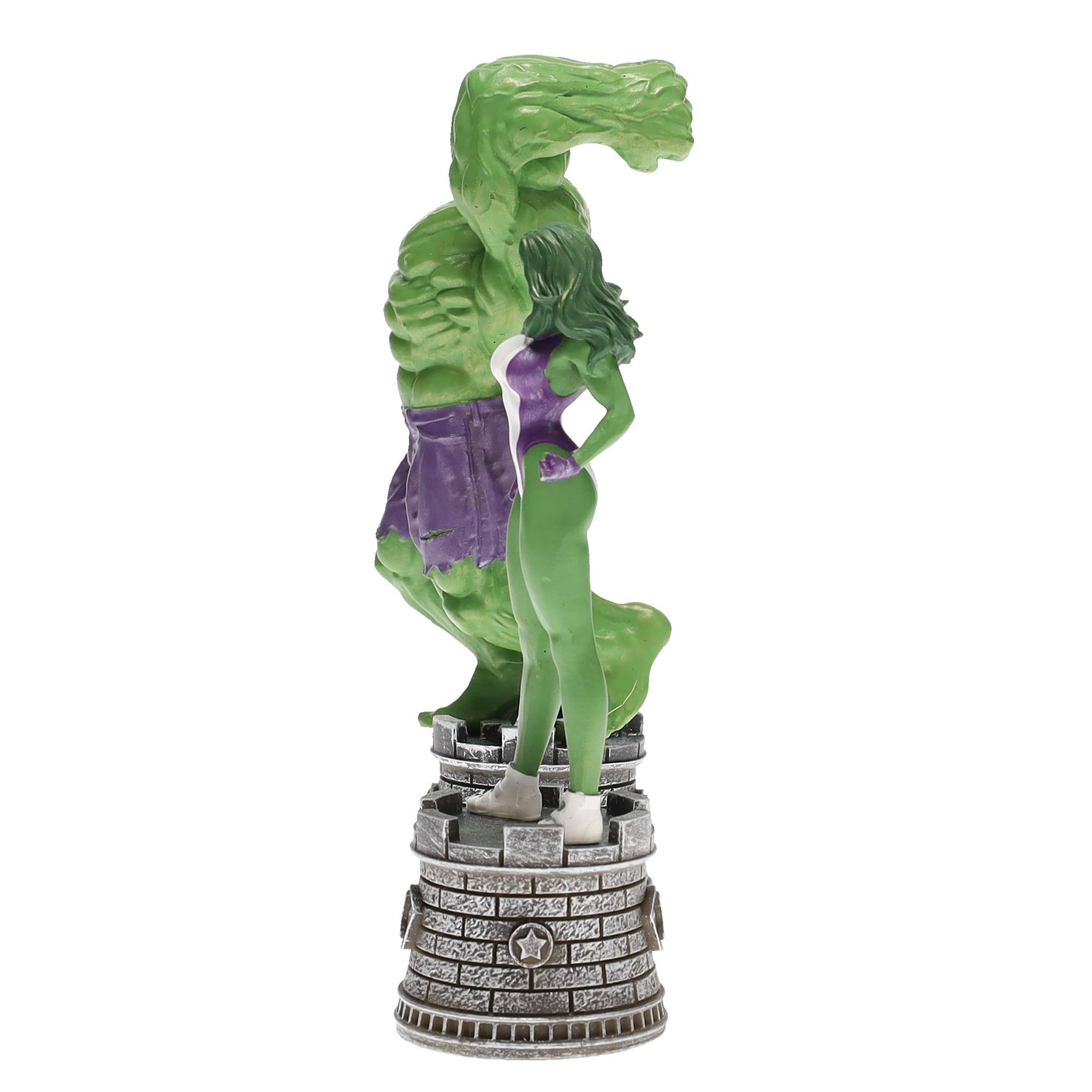 Alt View 10. Marvel - Marvel Chess Collection Special #1 Hulk & She- Hulk | Chess Pieces Only - Green.