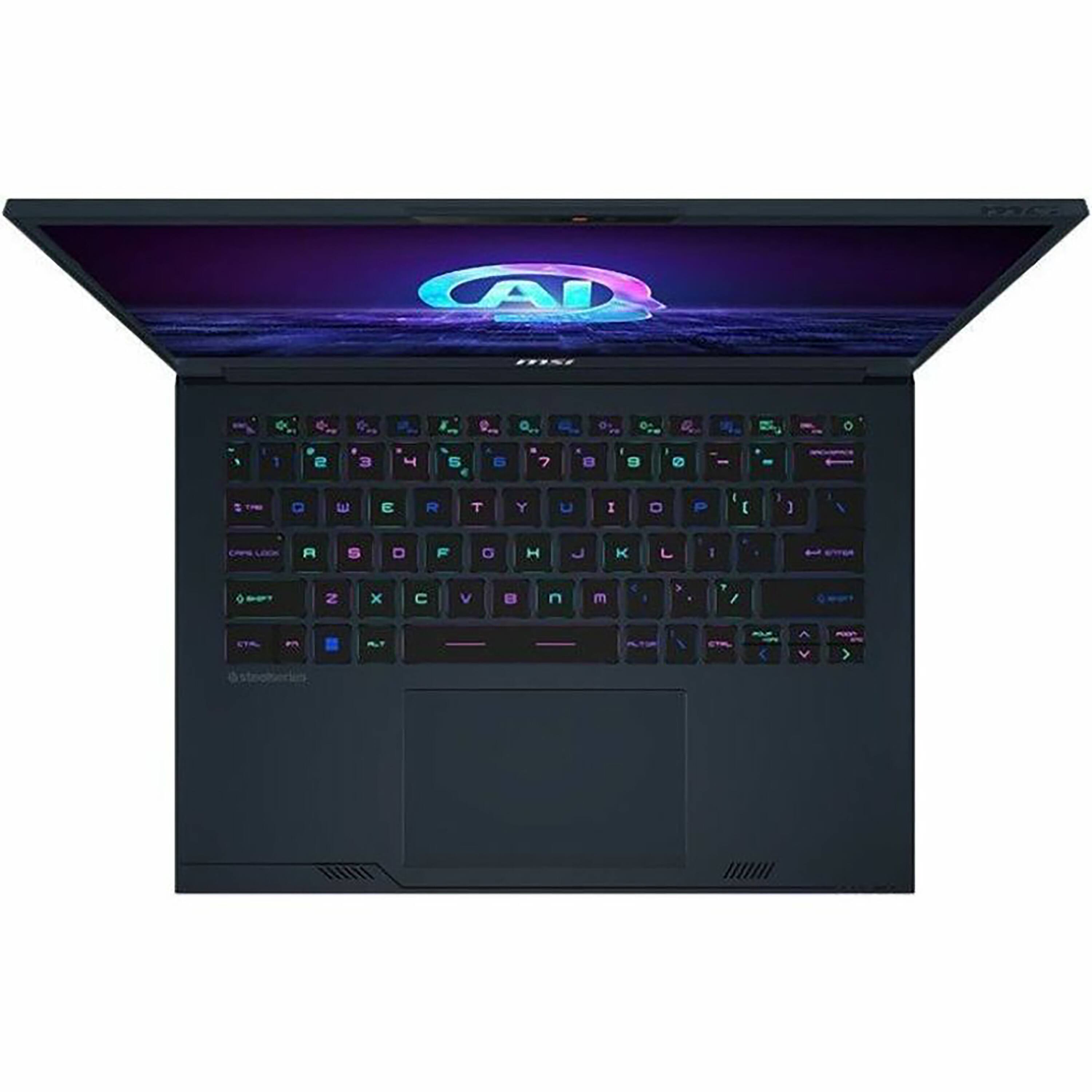 Alt View 1. MSI - Stealth AI Studio 14" 165Hz Gaming Laptop - Intel Core Ultra 7 155H with 16GB Memory - NVIDIA GeForce RTX 4050 - 1TB SSD - Star Blue.