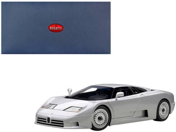 Front. Autoart - Bugatti EB110 GT Silver 1/18 Diecast Car Model by Autoart - Silver.