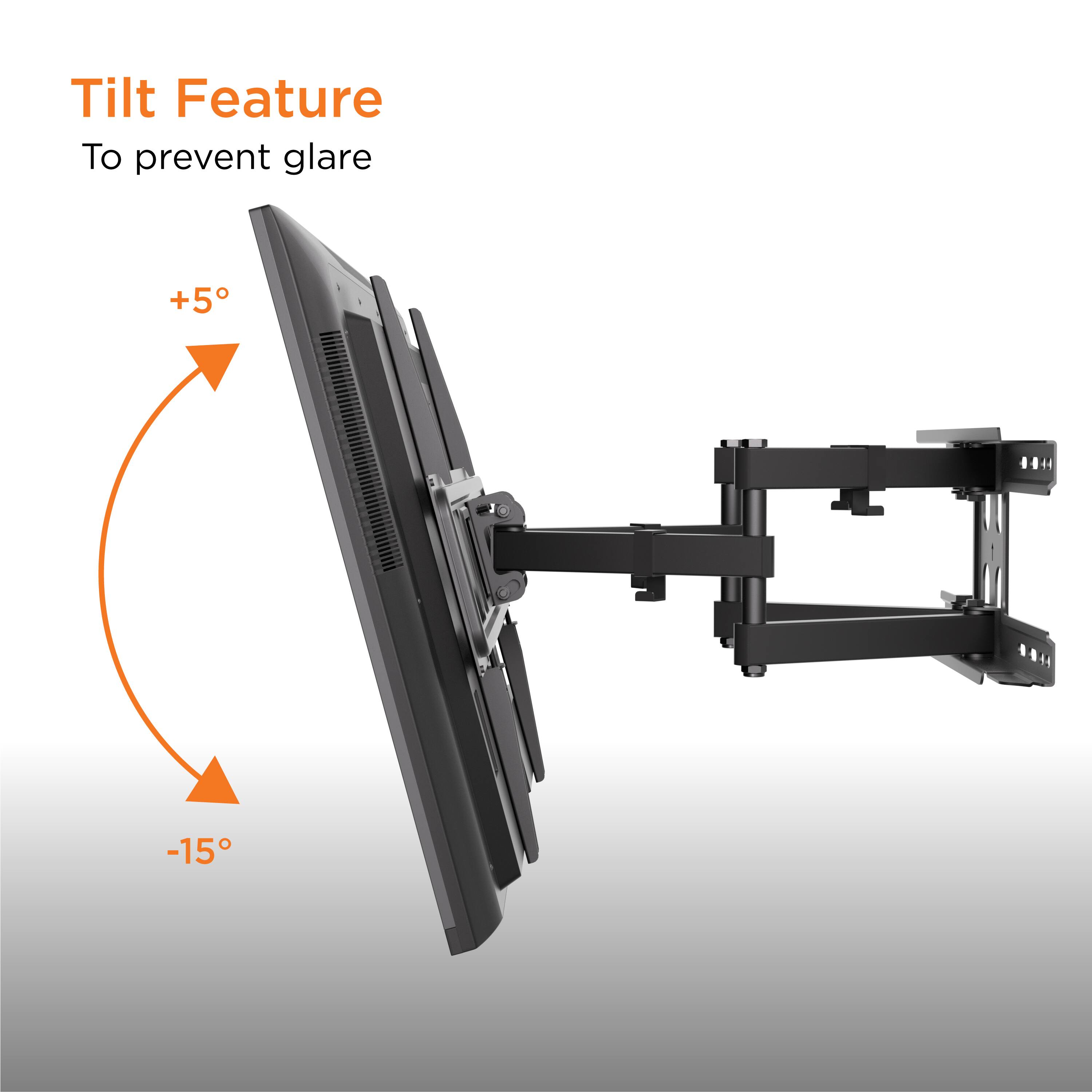 Tilt Feature  
To prevent glare  

+5°  
-15°