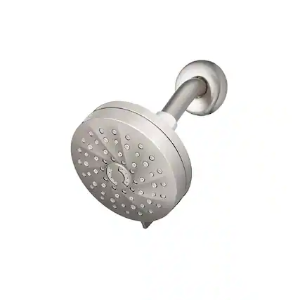 Front. Waterpik - Waterpik Revive Brushed Nickel 7 settings Wallmount Showerhead 1.8 gpm - Nickel.
