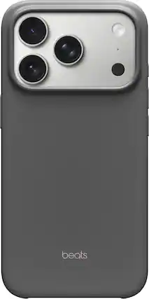 Front. Beats - iPhone 17 Pro Case with MagSafe and Camera Control - Granite Gray.