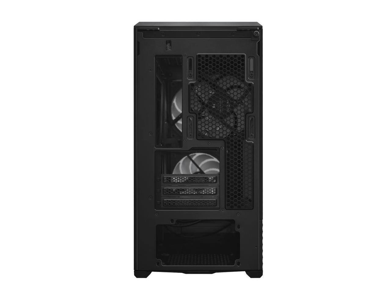 Alt View 4. Lian Li - Vector V150 INF Micro ATX PC Case, Infinity Mirror Front Panel, 2 x 140mm + 1 x 120 mm ARGB PWM Fans, V150INFX - Black.