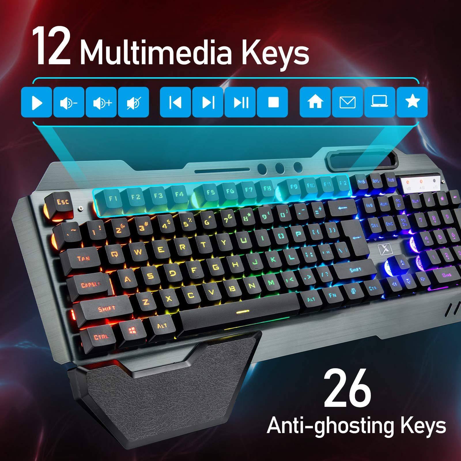 12 Multimedia Keys  
26 Anti-ghosting Keys