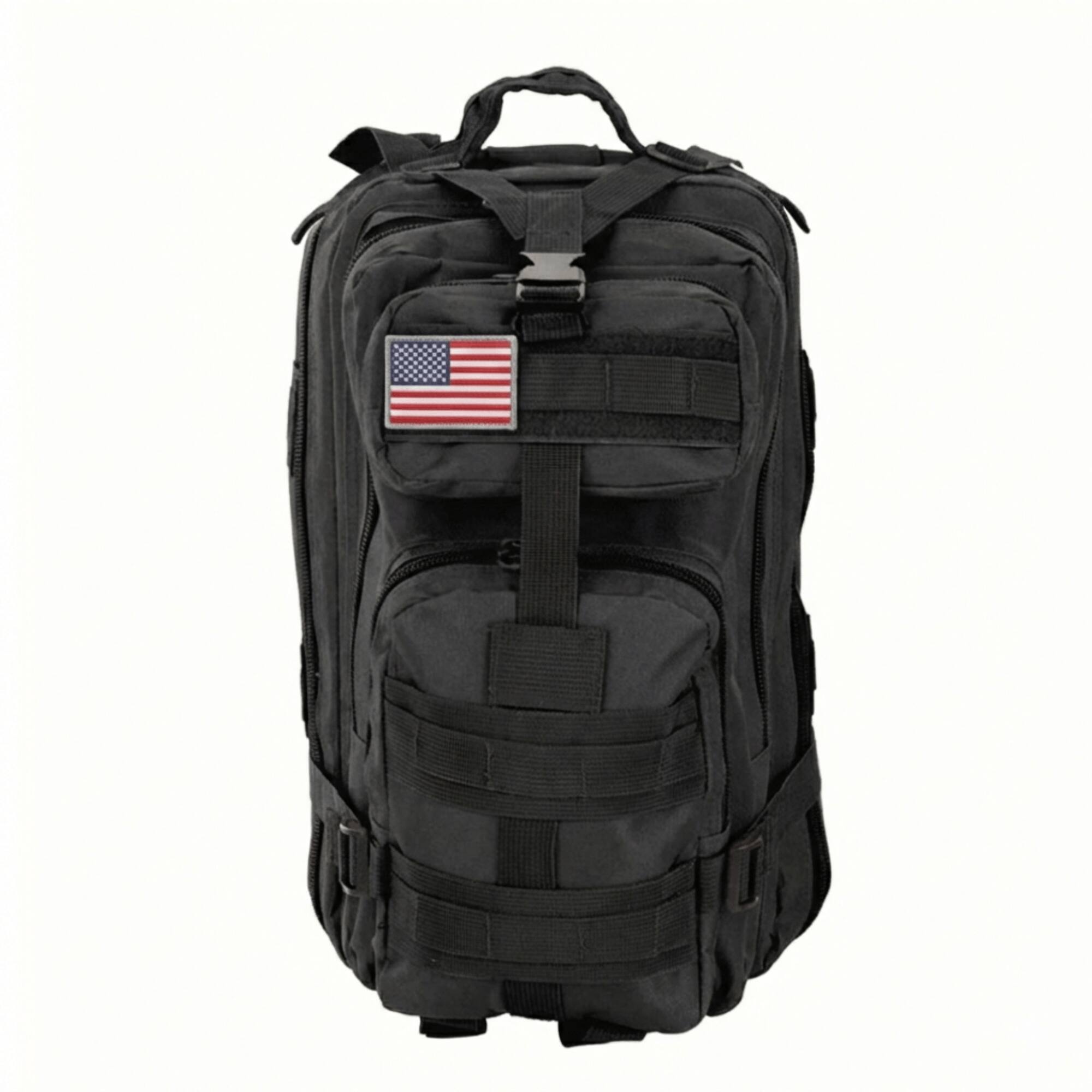 Alt View 1. XGear Tactical - Small 30L Tactical Backpack Survival Bag - Black.